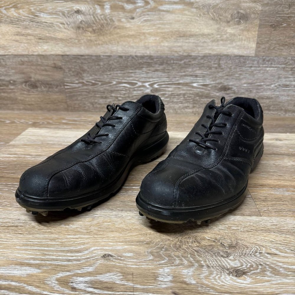 ECCO Men's Hydromax Classic Golf Shoes black Leather Size EU44